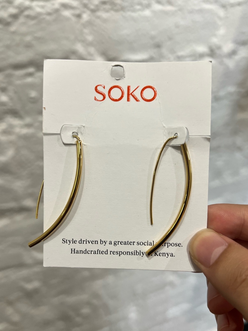 SOKO Petite Bow Earrings in Gold
